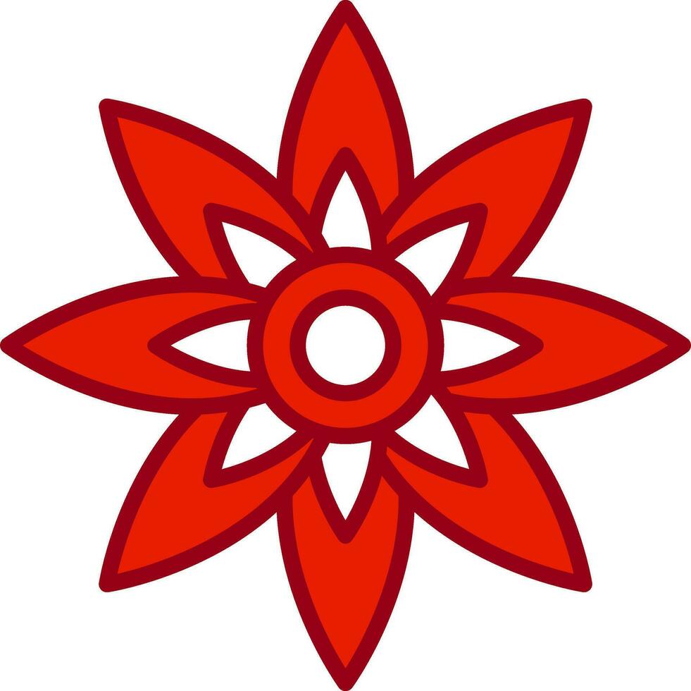 icono de vector de flor de loto