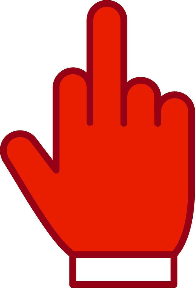 Middle Finger Vector Icon