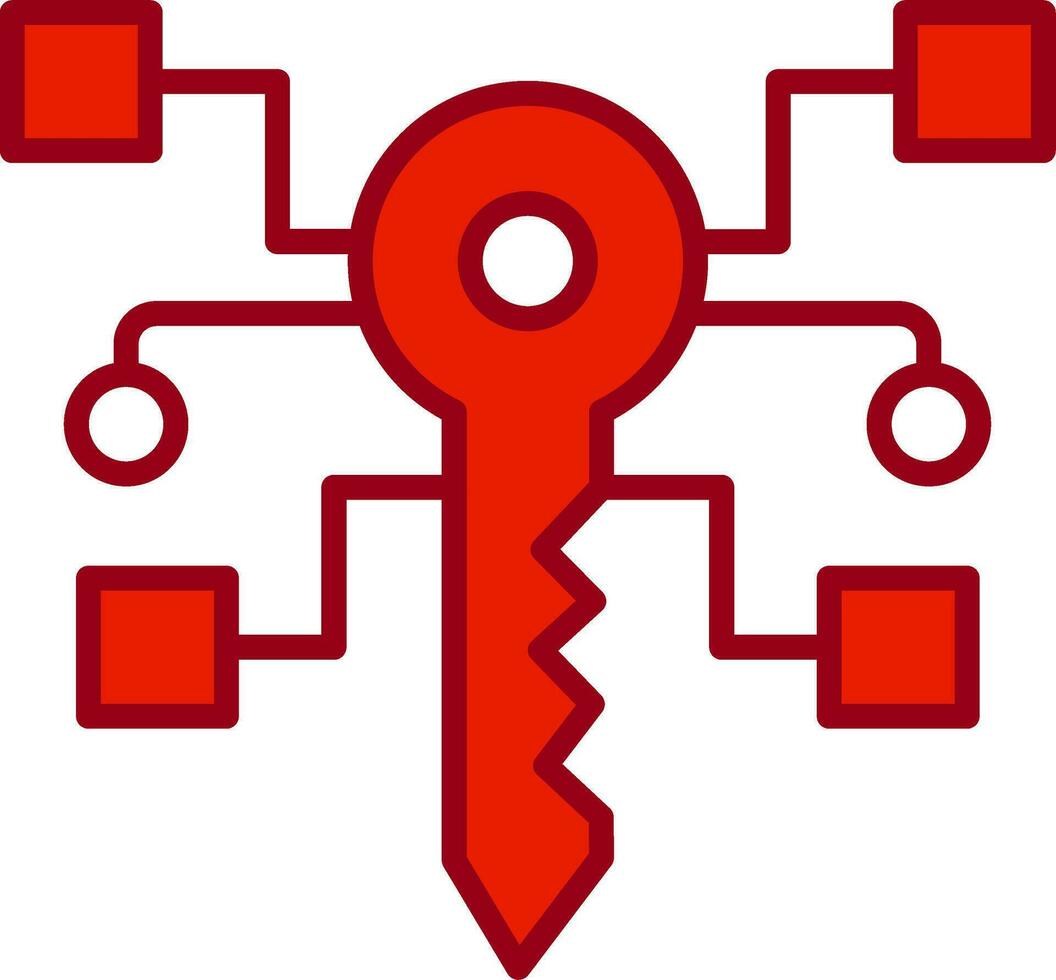 Digital Key Vector Icon