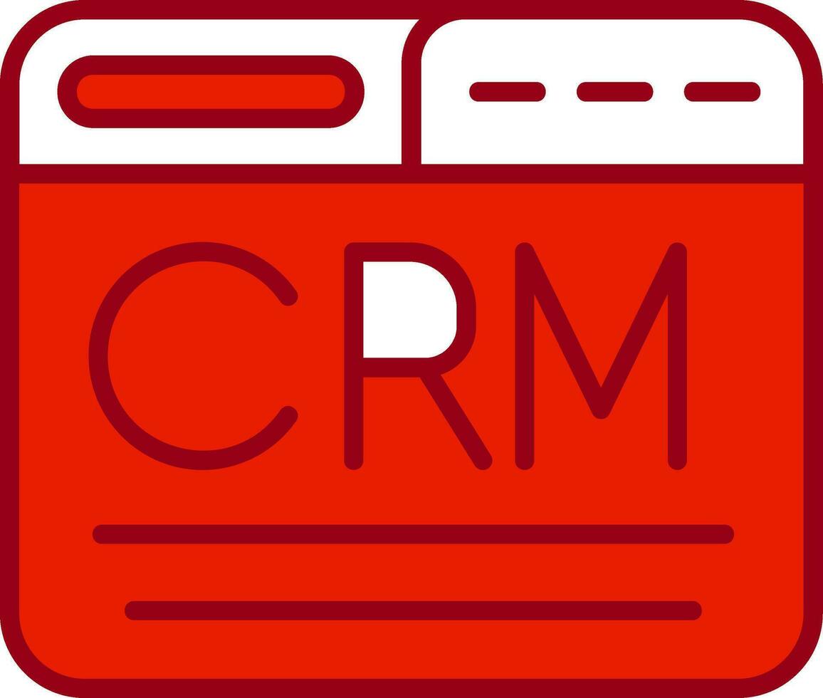 icono de vector de crm