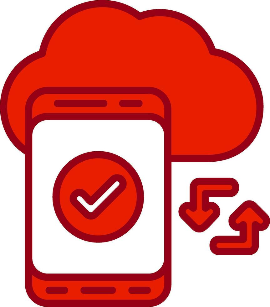 Cloud Sync Vector Icon