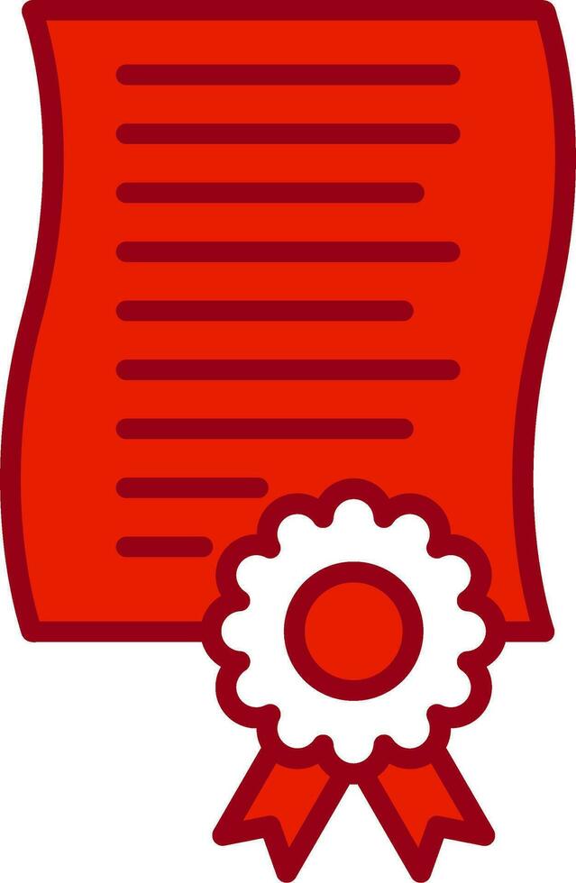 icono de vector de certificado