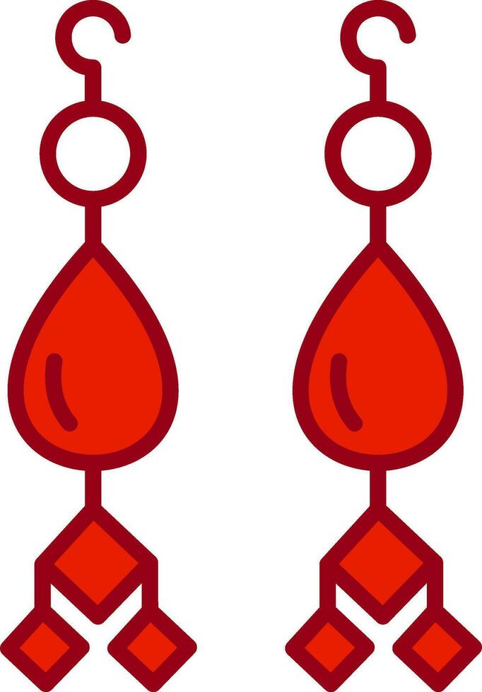 Earrings Vector Icon