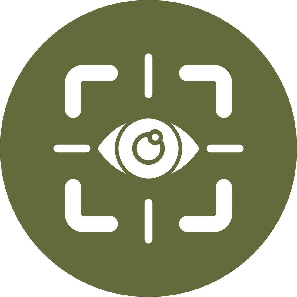 icono de vector de prueba de ojo