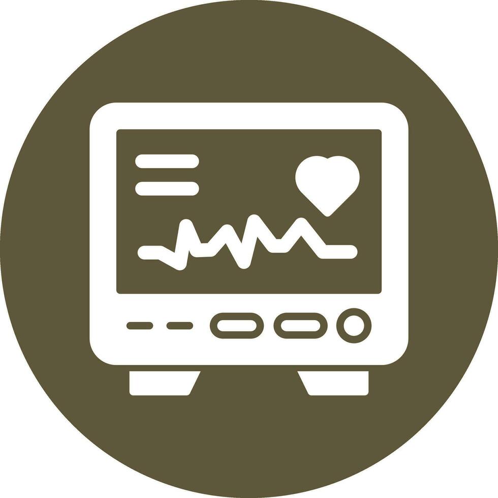 Electrocardiogram Vector Icon