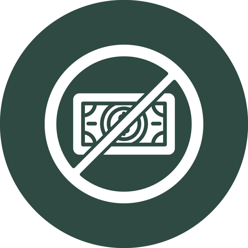 No Money Vector Icon