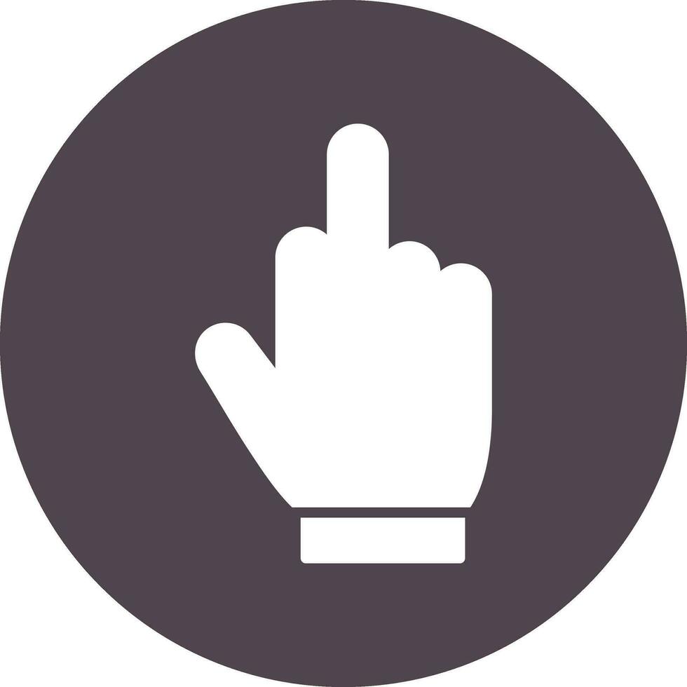 Middle Finger Vector Icon