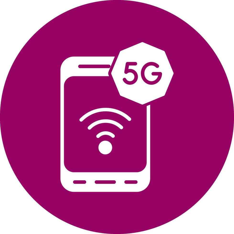 icono de vector de 5g