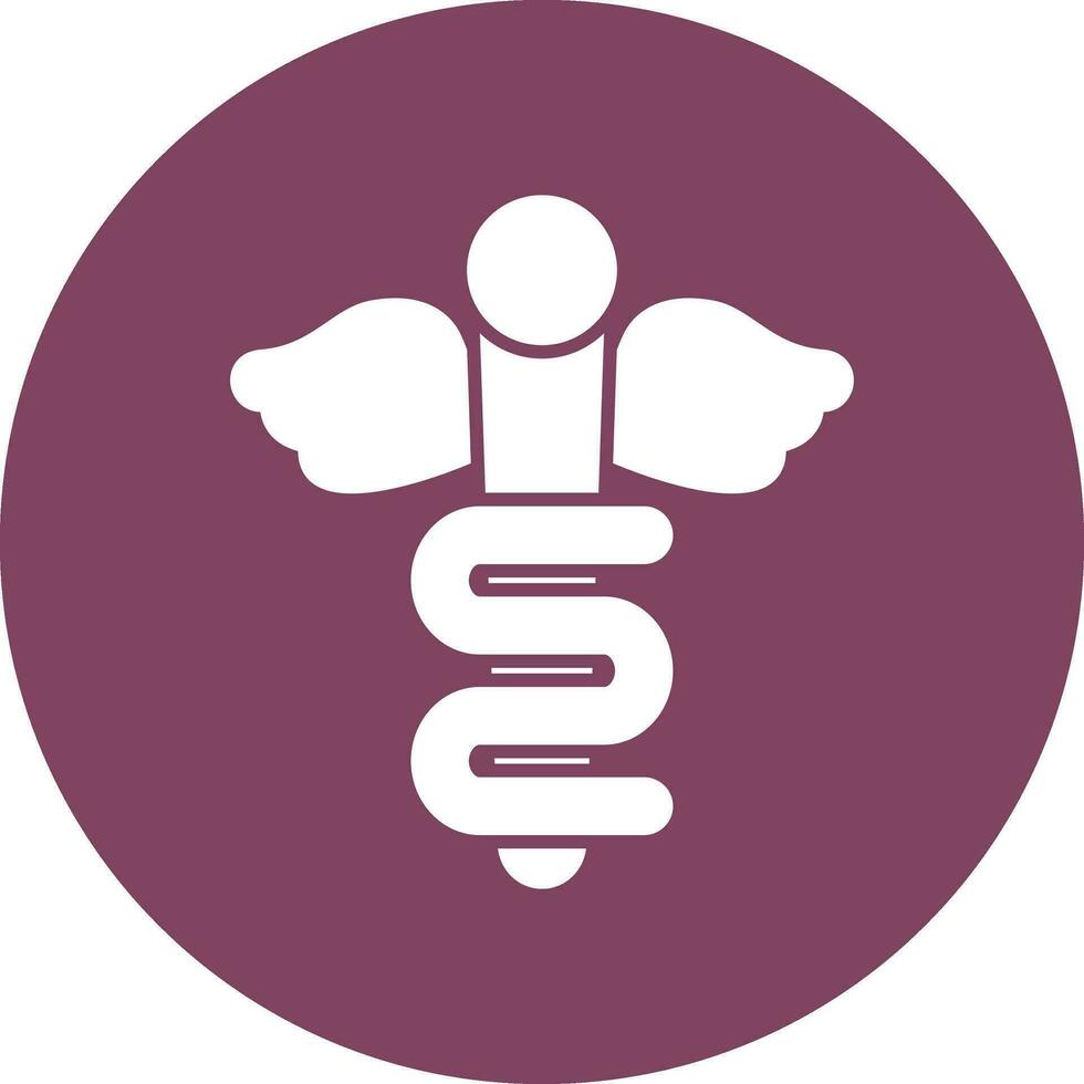 Rod Of Asclepius Vector Icon