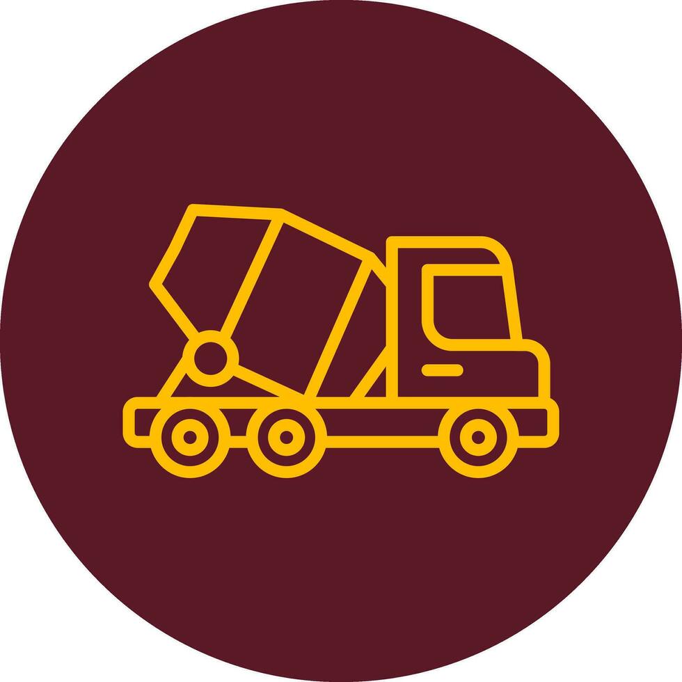 Concrete Mixer Vector Icon