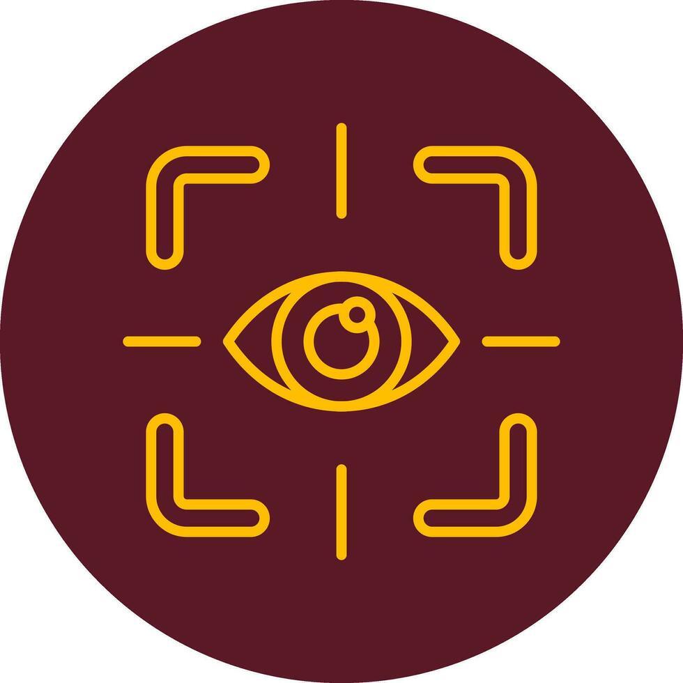 icono de vector de prueba de ojo