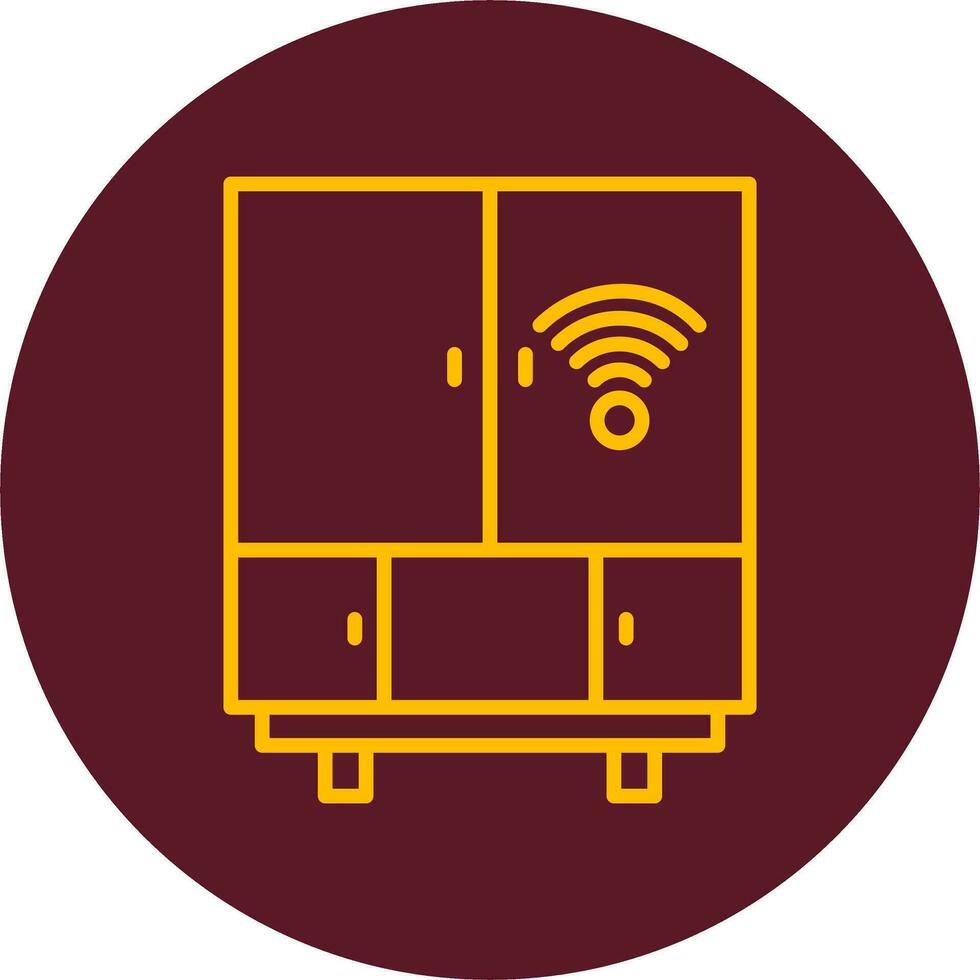 Smart Fridge Vector Icon