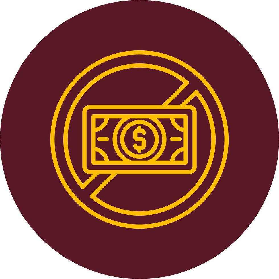 No Money Vector Icon