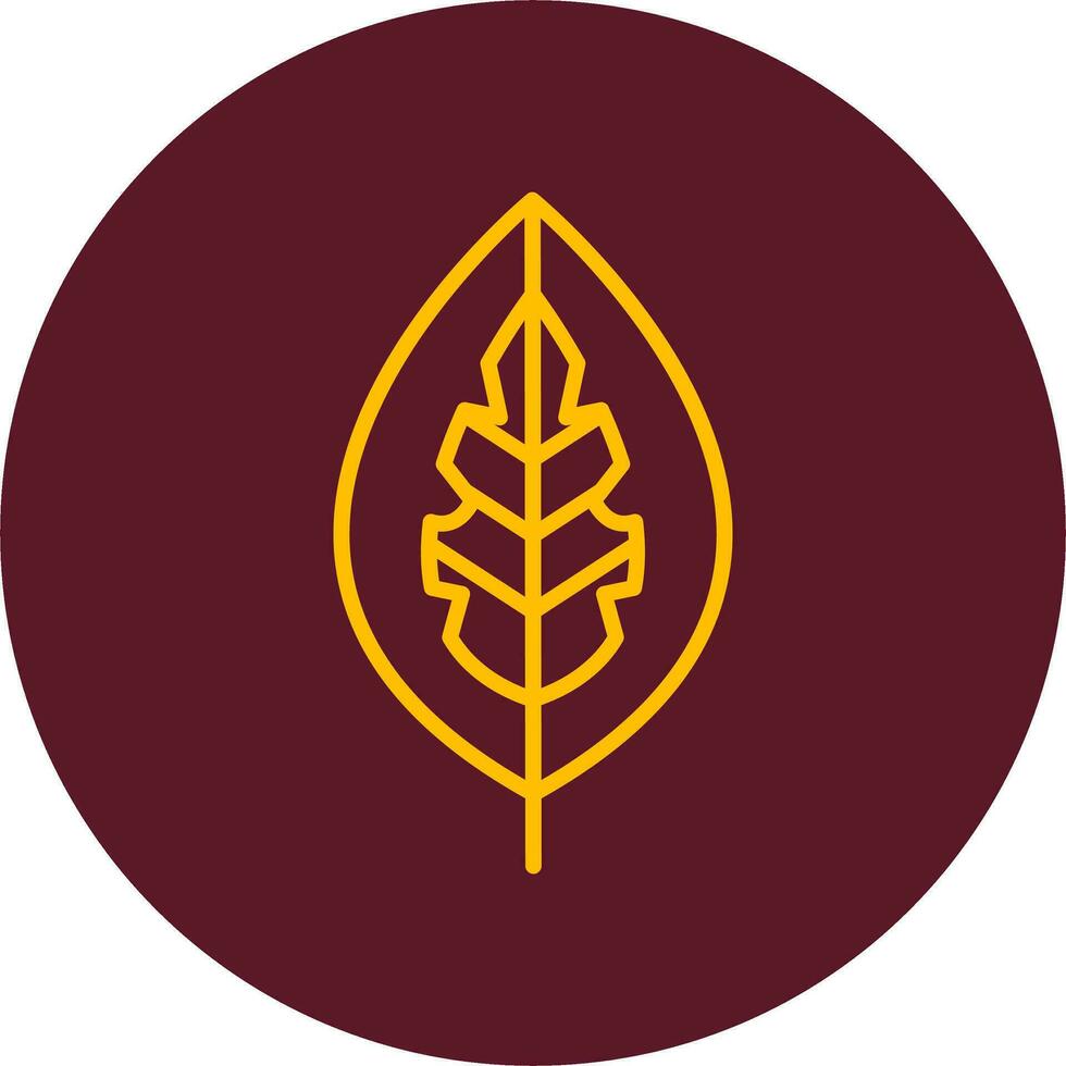 Red Aglaonema Vector Icon