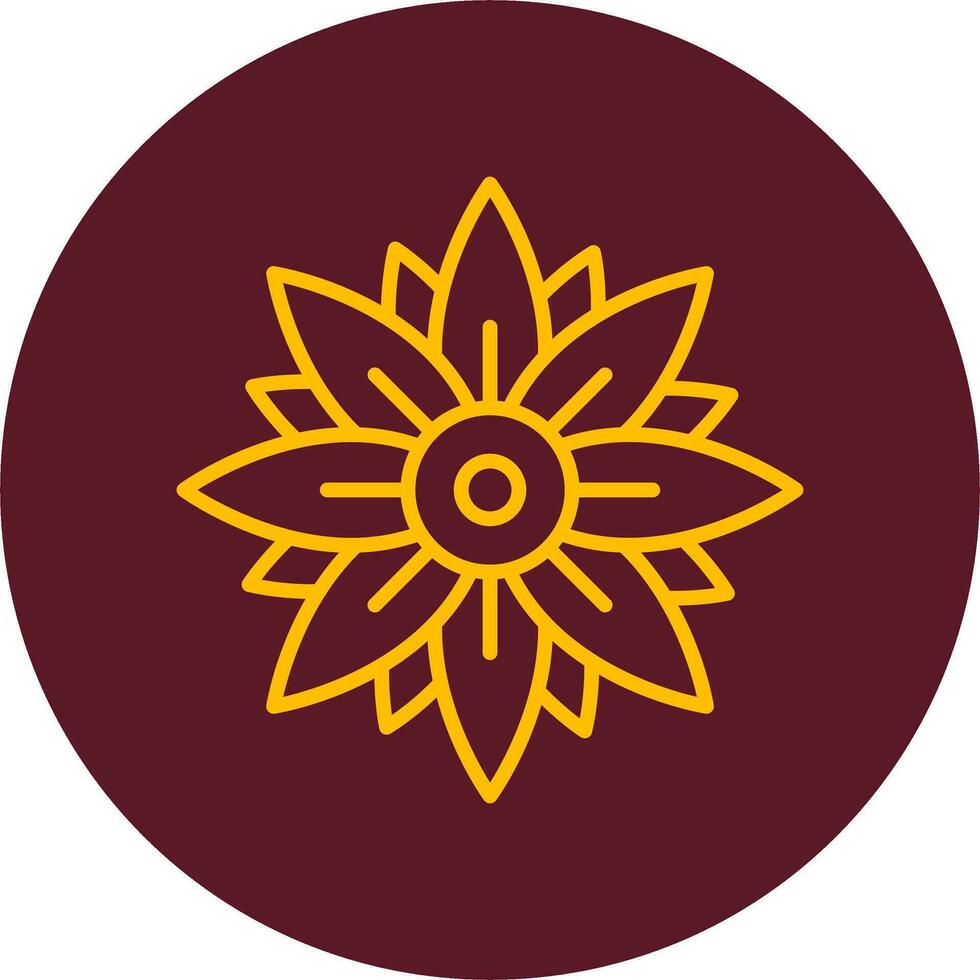 crisantemo vector icono