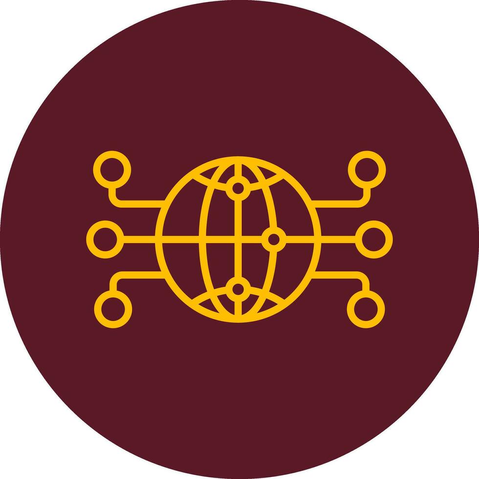Global Network Vector Icon