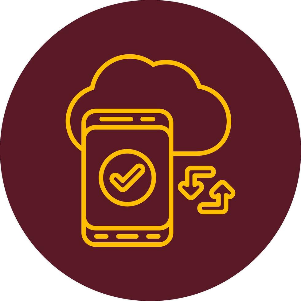 Cloud Sync Vector Icon