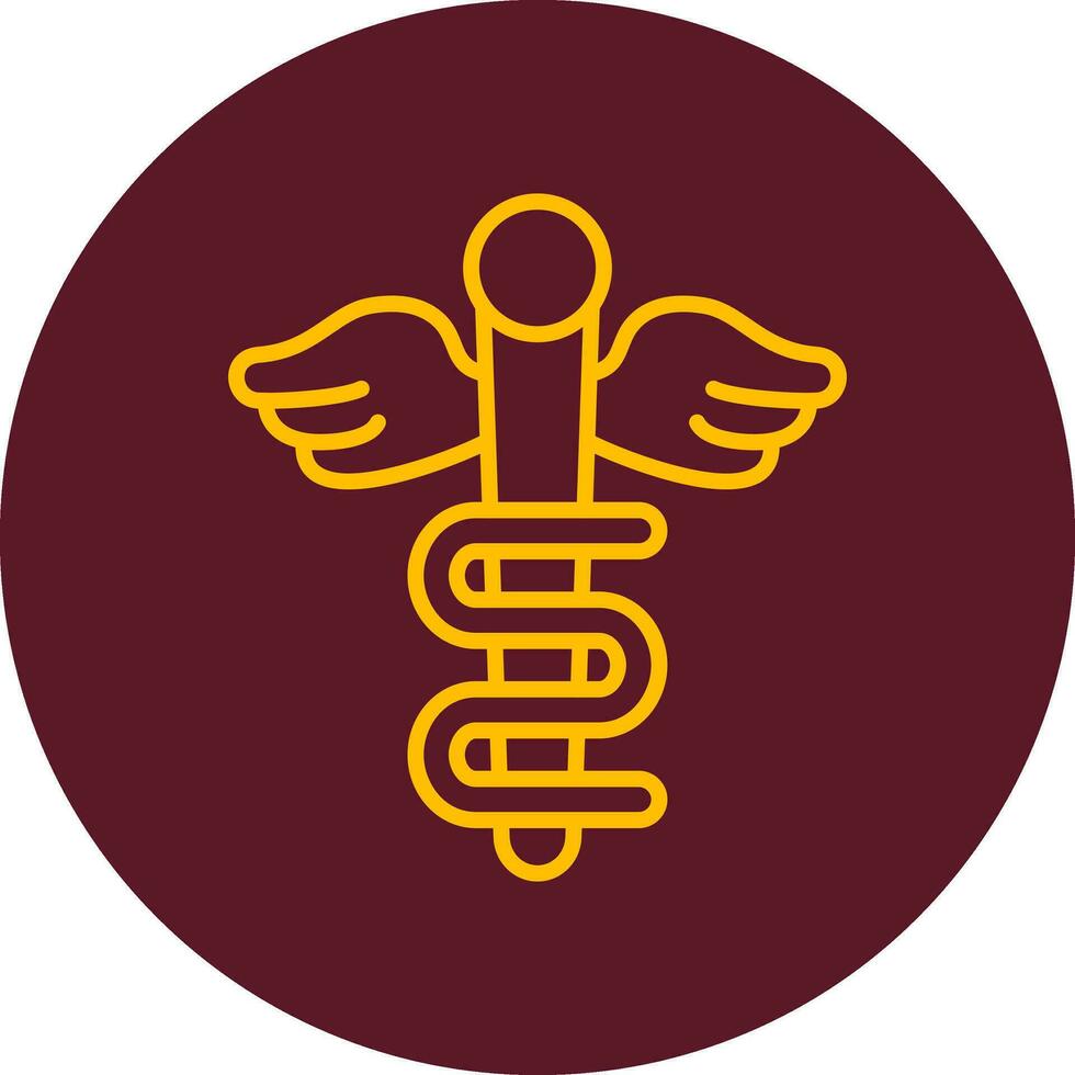 Rod Of Asclepius Vector Icon