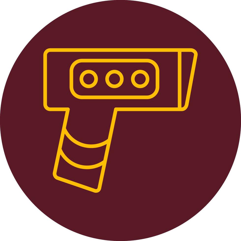 termómetro pistola vector icono