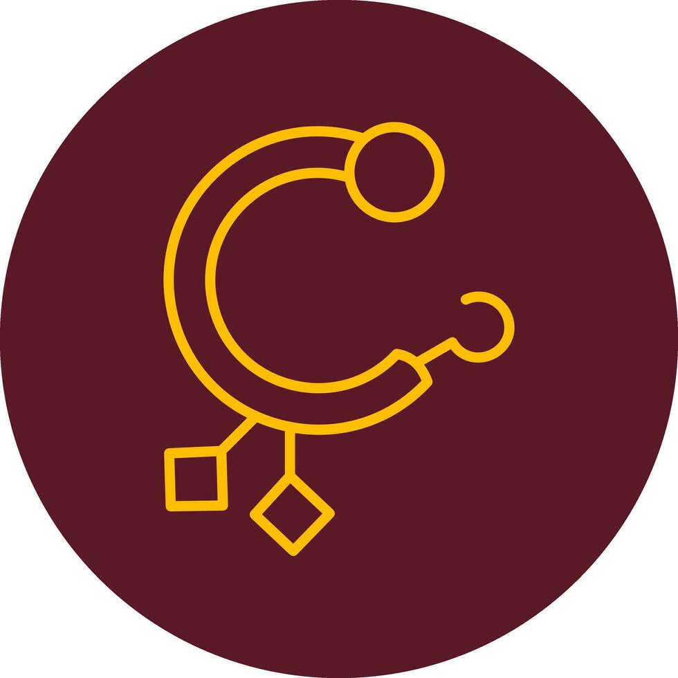Hoop Earrings Vector Icon