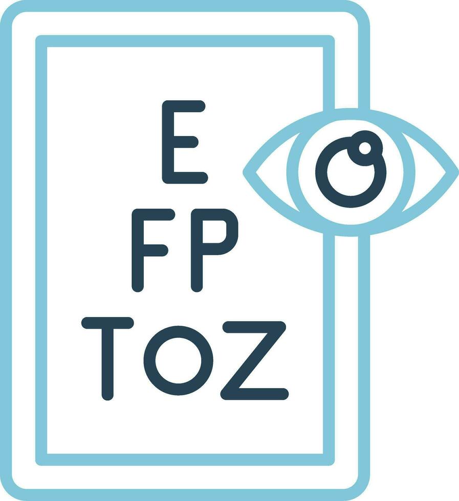 icono de vector de prueba de ojo