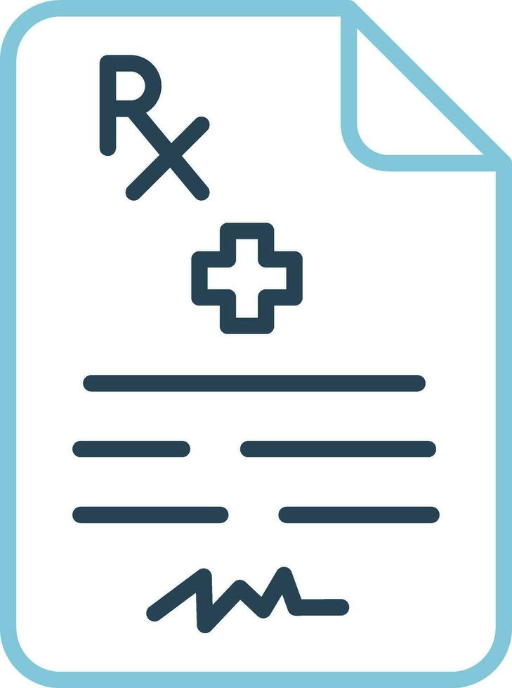 Medical Prescription Vector Icon