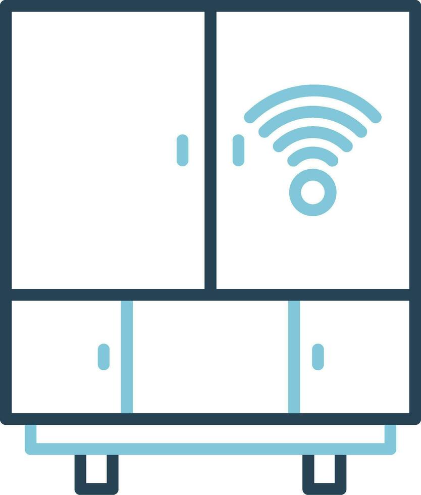 Smart Fridge Vector Icon