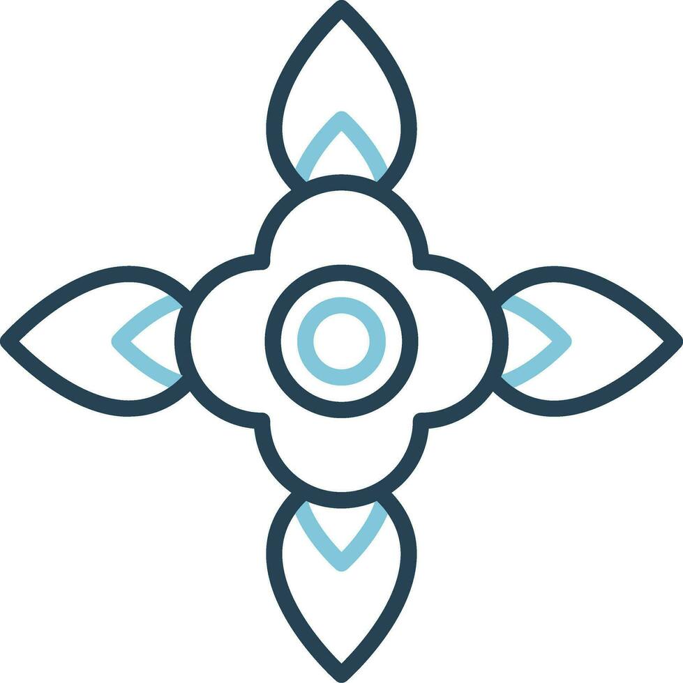 Blood Flower Vector Icon