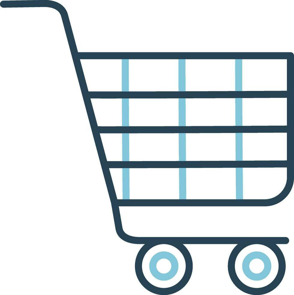 icono de vector de carrito de compras