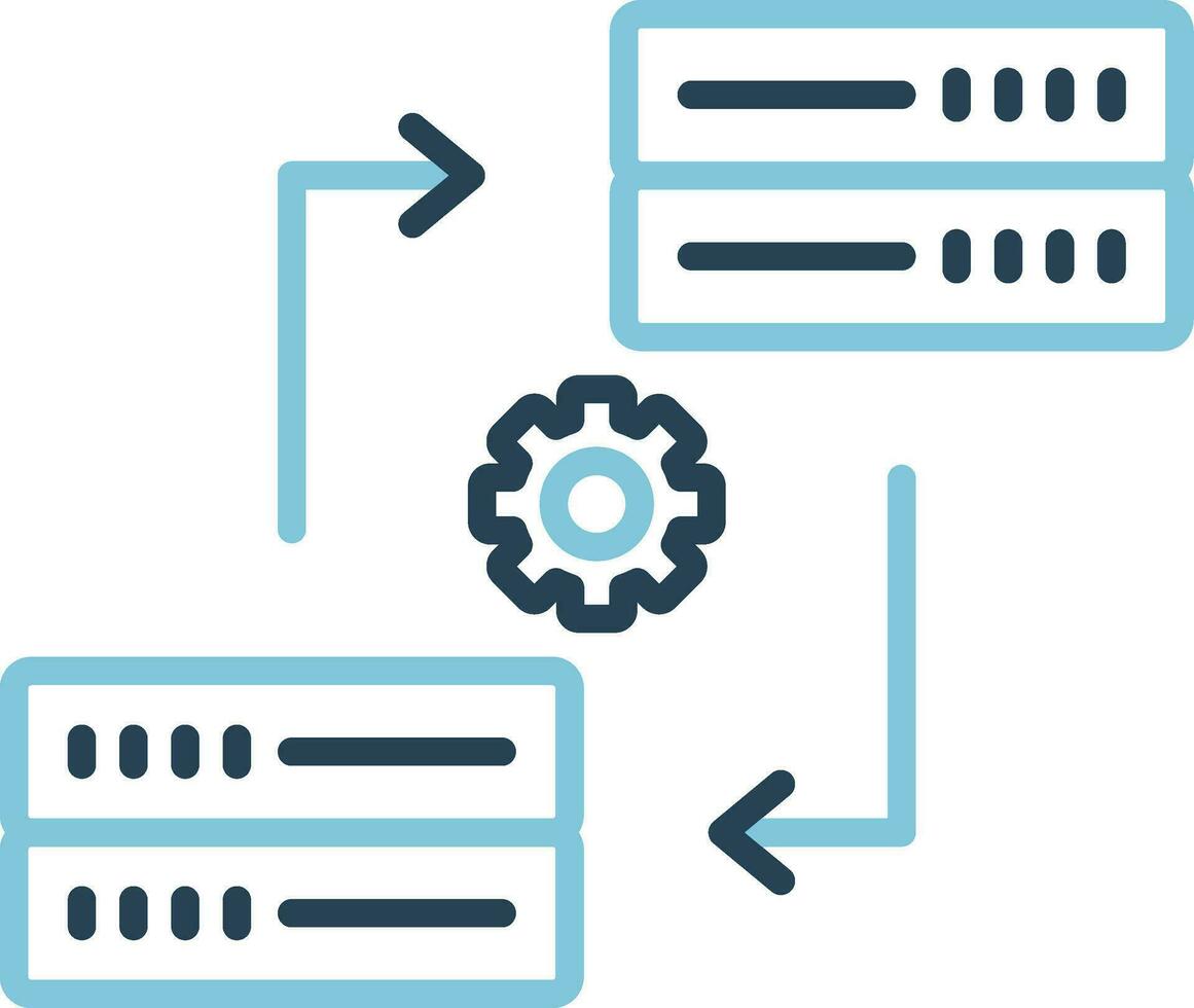 Data Synchronization Vector Icon