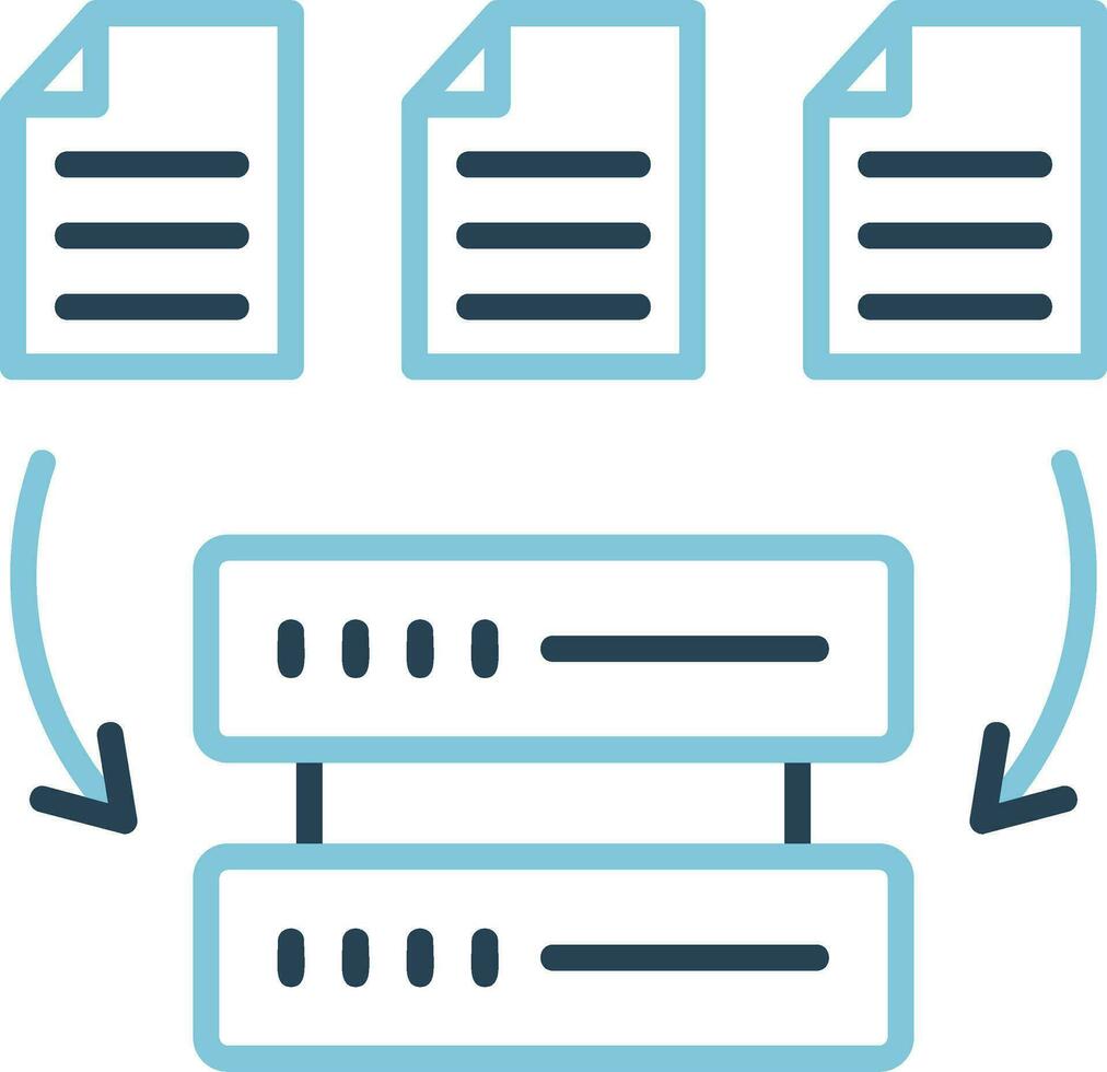 icono de vector de recopilación de datos