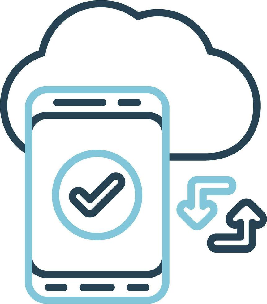 Cloud Sync Vector Icon