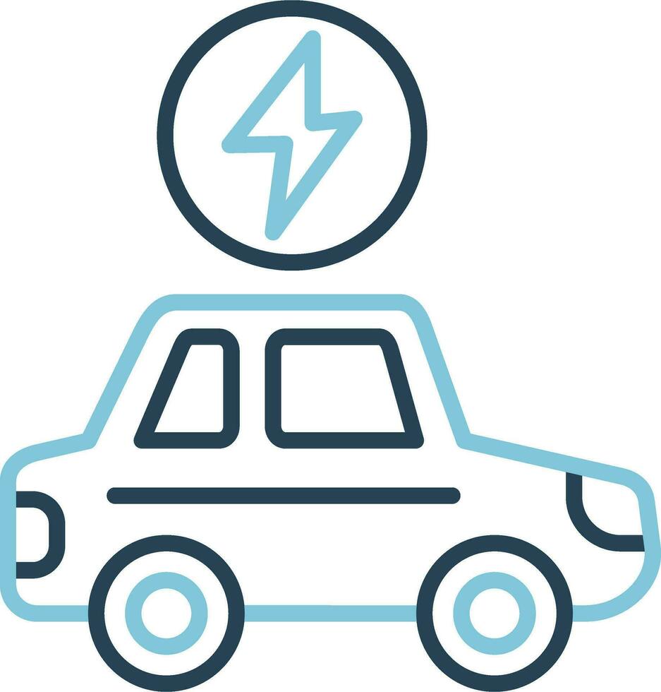 Electric Car Vector Icon