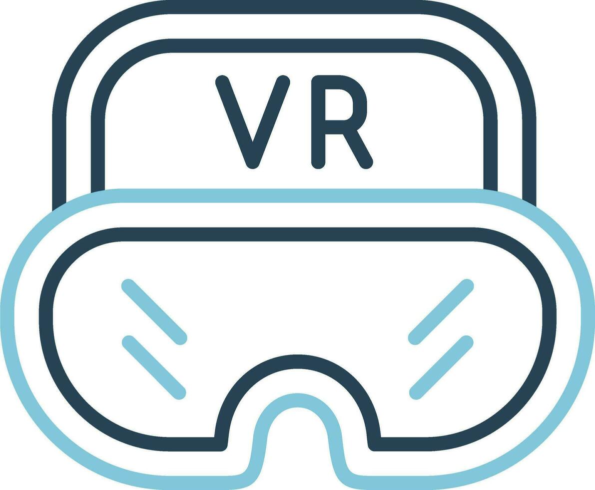 virtual lentes vector icono
