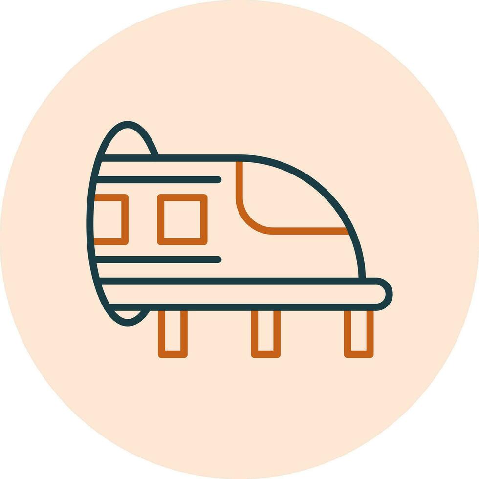 Hyperloop vector icono