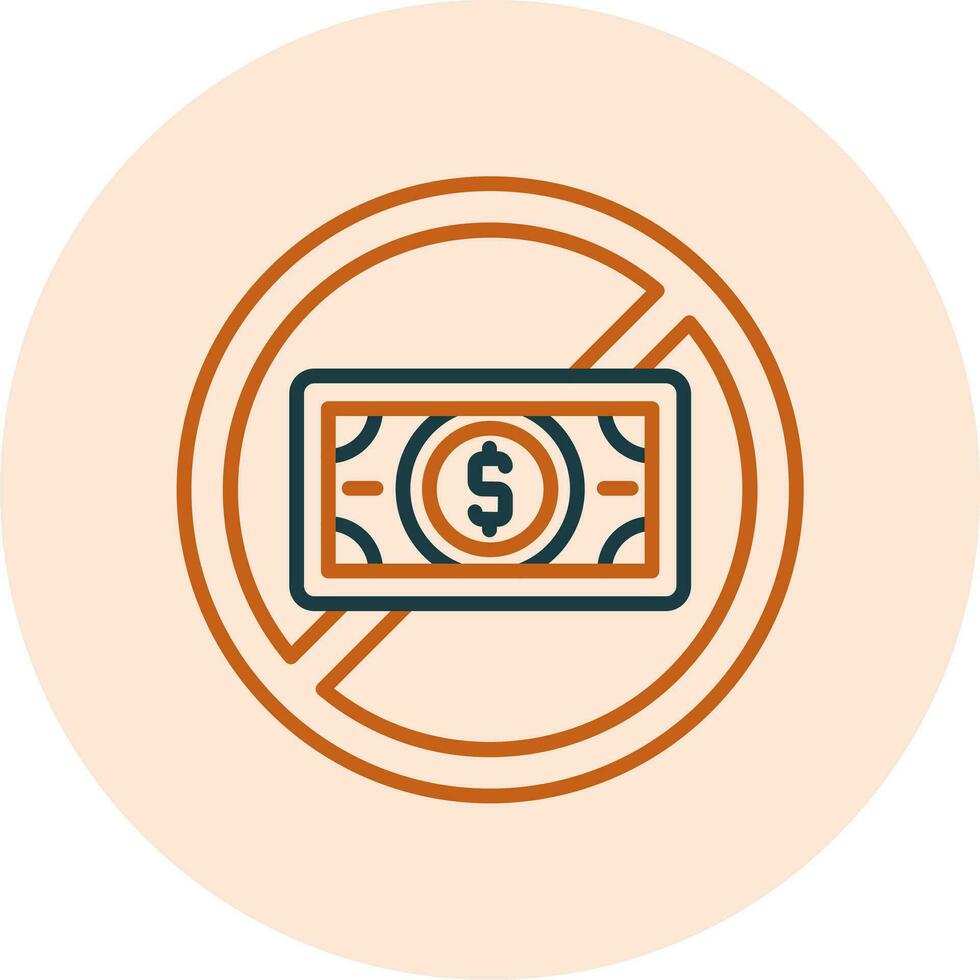 No Money Vector Icon