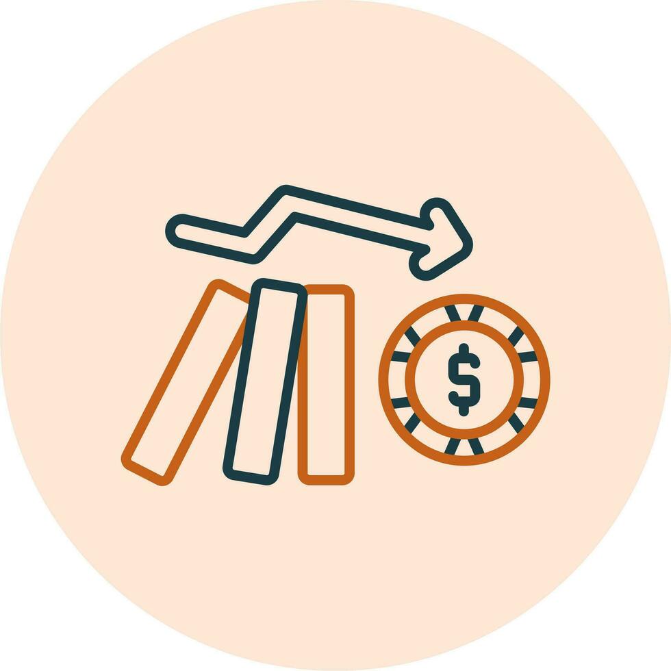Domino Effect Vector Icon