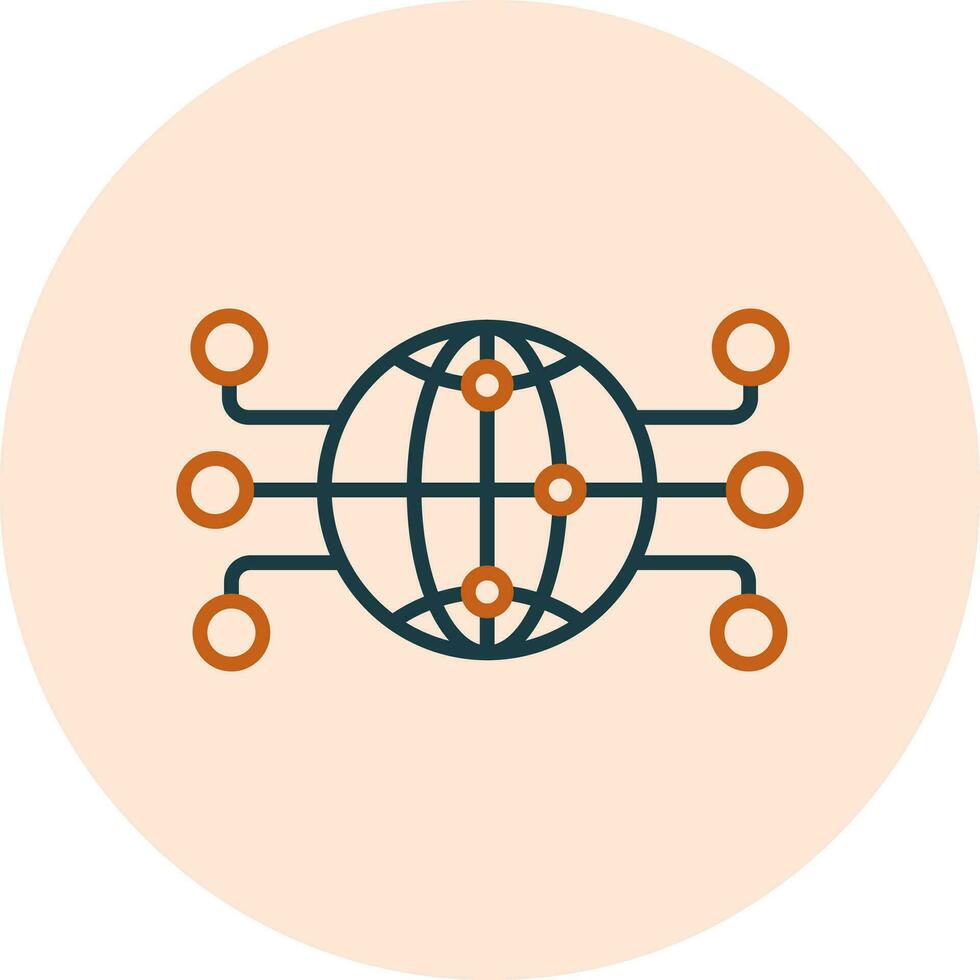 Global Network Vector Icon
