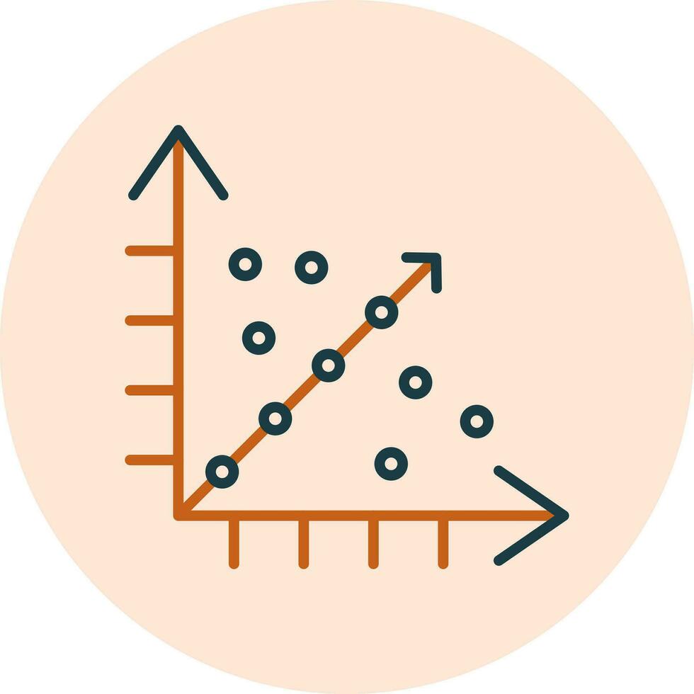 Regression Vector Icon