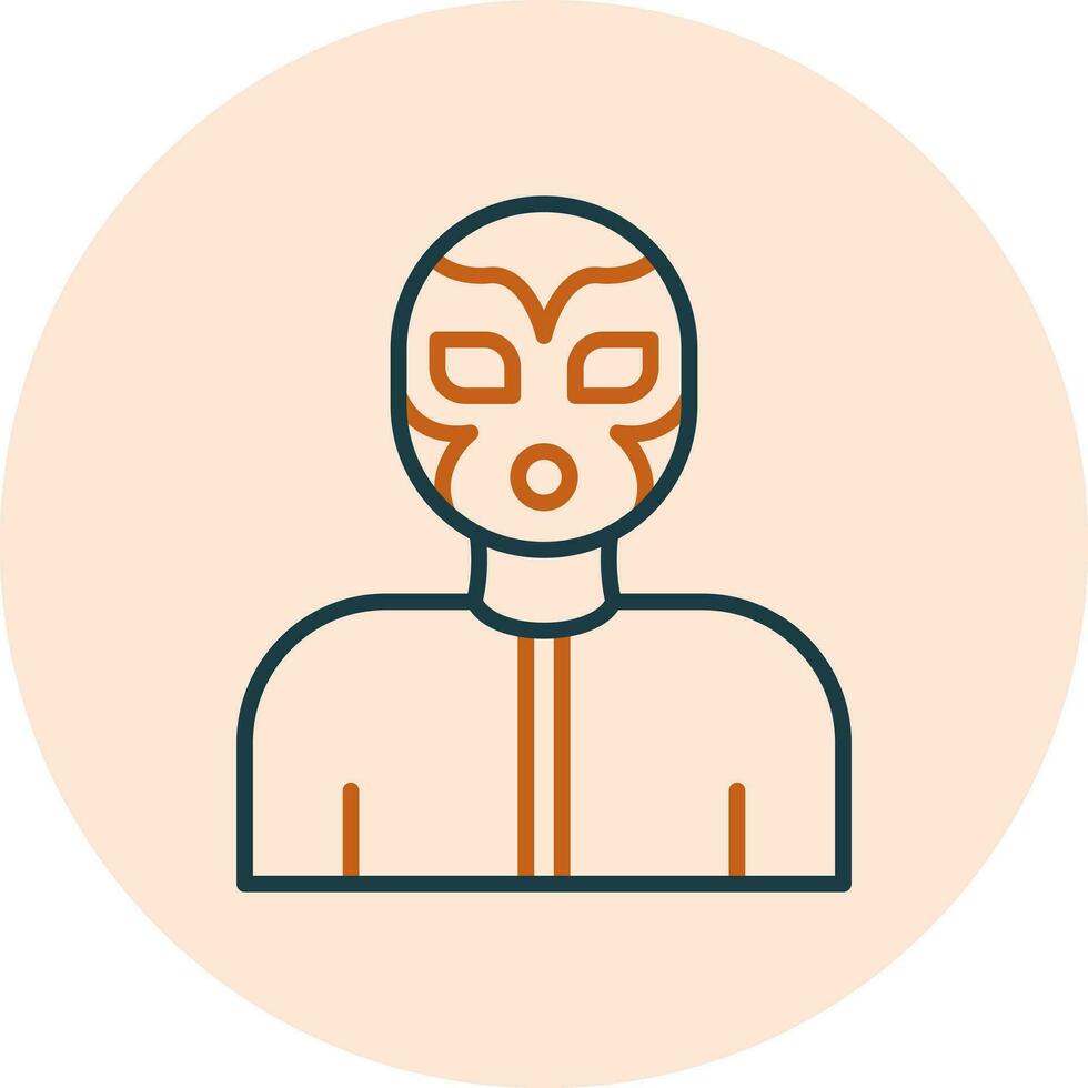 luchador vector icono