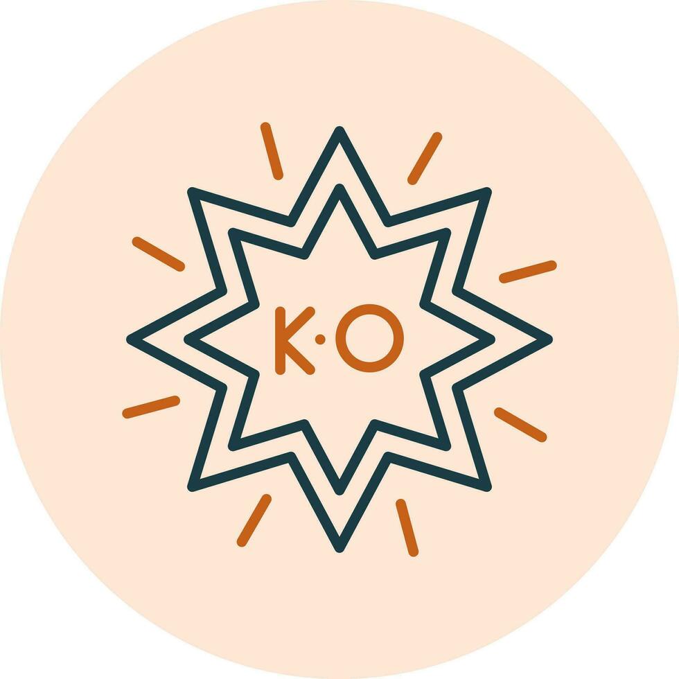 ko vector icono