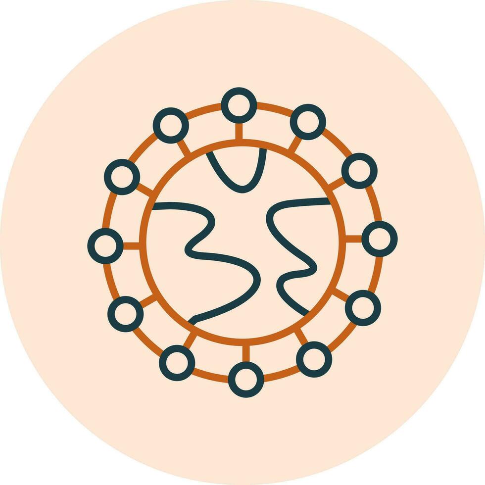 Global Network Vector Icon