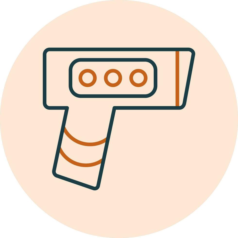 termómetro pistola vector icono