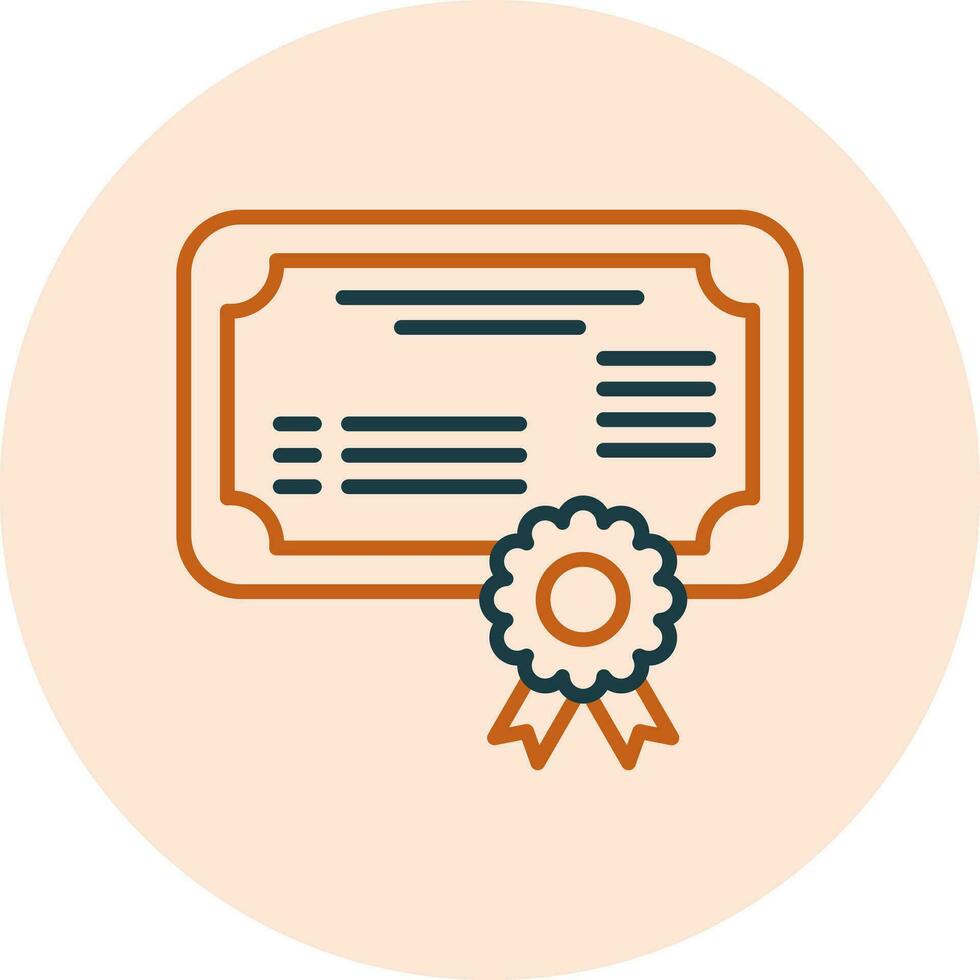 icono de vector de certificado