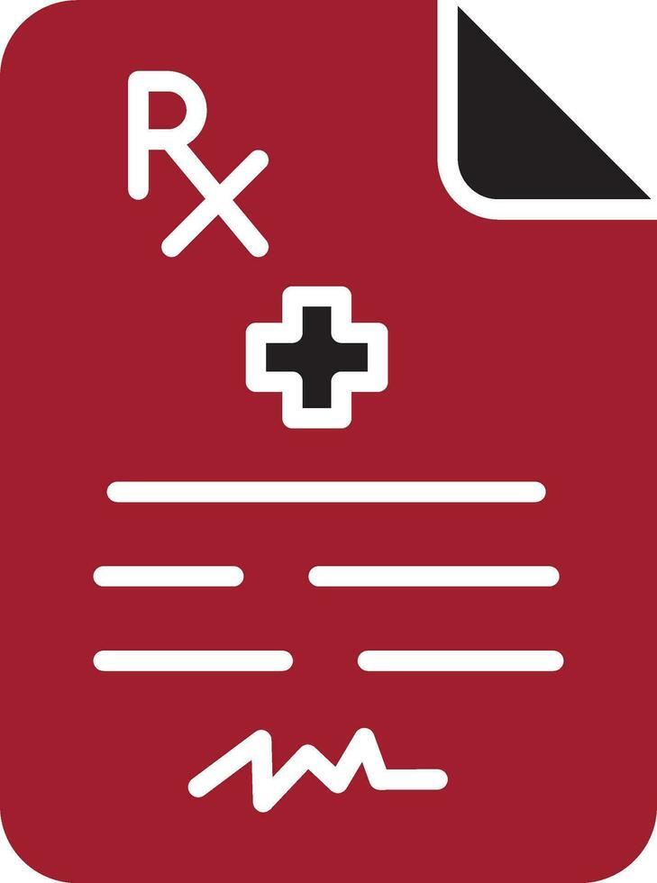 Medical Prescription Vector Icon