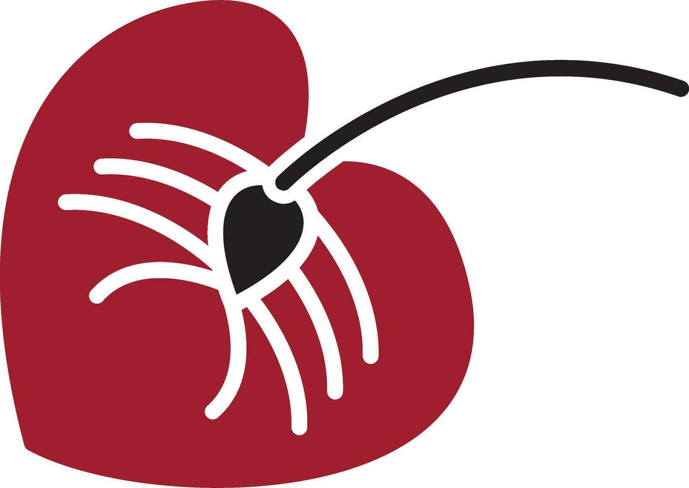 Anthurium Vector Icon