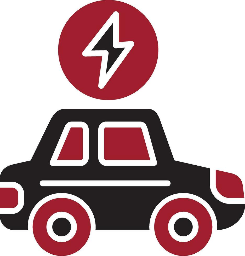 Electric Car Vector Icon