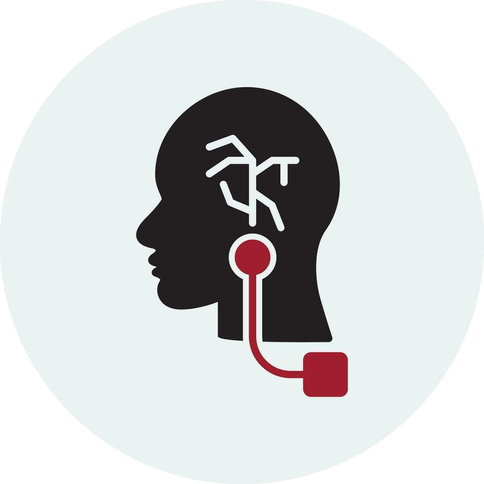 Vagus Nerve Stimulation Vector Icon