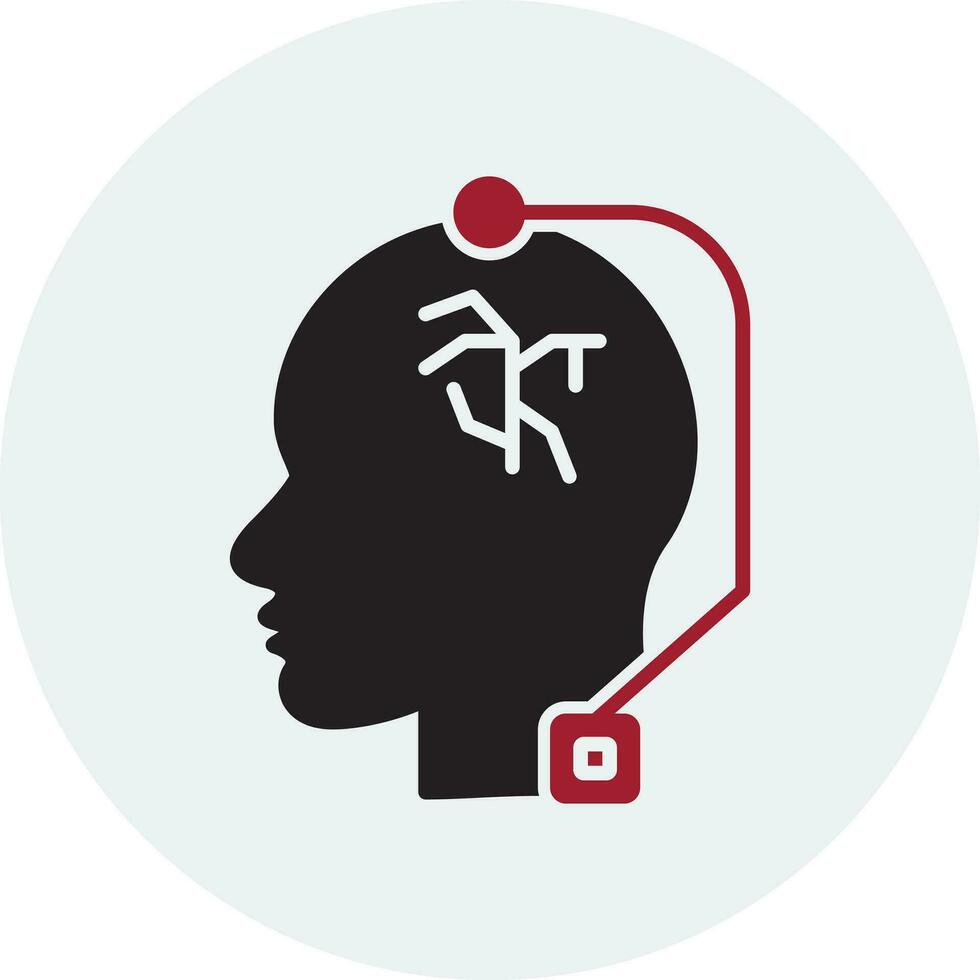 Deep Brain Stimulation Vector Icon