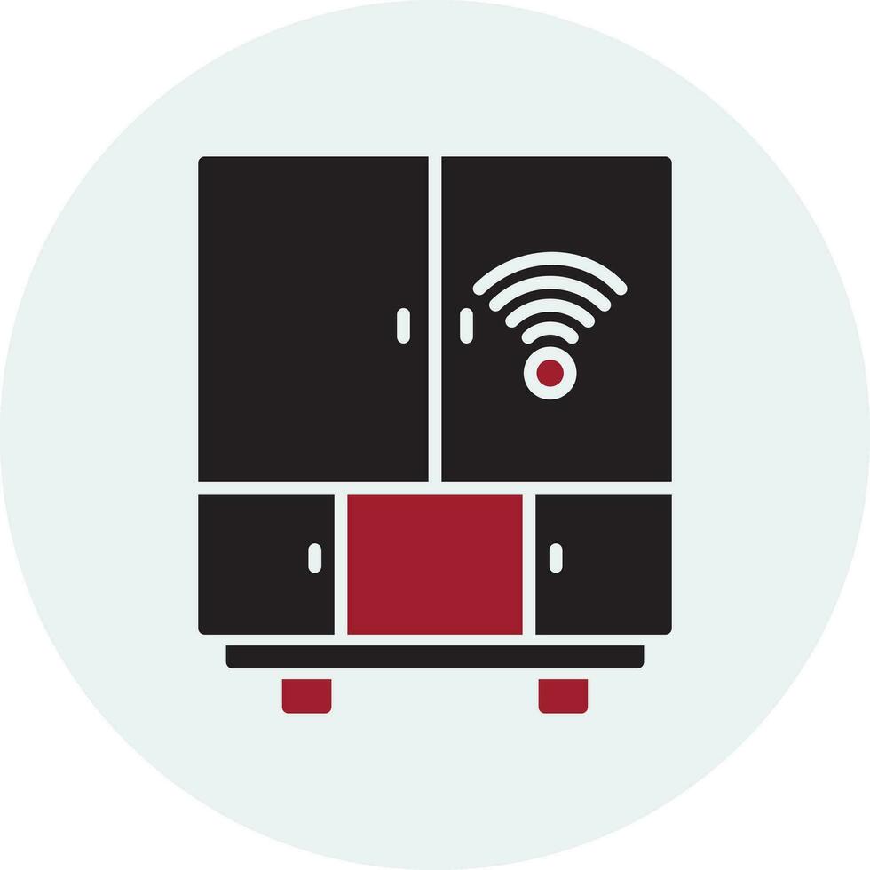 Smart Fridge Vector Icon